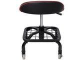 Rolling Padded Shop Seat with Wheels, Adjustable Height Mechanic Stool for Garage, Workshop, Home W465P327703