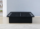 Modern Style Heavy Duty Full Size Platform Bed Frame made with Metal and 16 Inch height in Black B009P207836