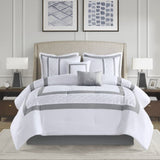 Cal King 8 Piece Embroidered Comforter Set B03594958