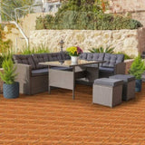 27pcs Wood Interlocking Deck Tiles 11.8"x11.8", Waterproof Flooring Tiles for Indoor and Outdoor, 87533967