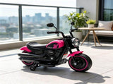Pink 6V Kids Electric Motorcycle with Safety Training Wheels, Single-Button Start for Young Riders 83008950