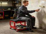 Rolling Garage Mechanic Stool with Magnetic Drawer & Segmented Tool Tray, 330 LBS Weight Capacity PU 51903820