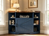 Corner Cabinet, Corner Storage Shelf with USB Ports and Outlets Industrial Organizer for Small Space W6018P577720