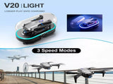 4DRC V20 RC Drone WIFI FPV 6K HD Dual Camera Gesture Photo Quadcopter 2 Battery,Suitable for 78017517