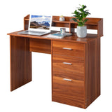 Walnut relief, particle board with melamine laminated board, desktop storage layer, 110*50*95cm, 74559954