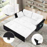 Convertible Pull Out Sofa Bed Queen Size, 3-in-1 Convertible Sleeper Couch with Thicked Cushions and W3163P269663