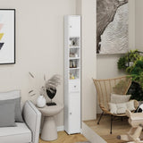 ZUN Tall Slim Bathroom Storage Cabinet, 71" Freestanding Bathroom Cabinet with 1 Drawer, 2 Doors and 4 W282P154459