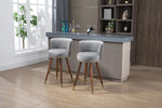 ZUN COOLMORE Counter Height Bar Stools Set 2 for Kitchen Counter Solid Wood Legs with a fixed height W153968290