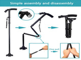 5-Levels Adjustable Height Stick Portable Foldable Cane Travel Camping Hiking 18133745