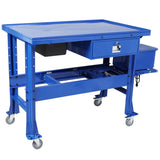 Premium Tear Down Table and 3.5Gallon Part Washer,Mobile Parts Washer,Cabinet parts washer with 110v W465P266867