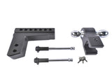 Adjustable Trailer Hitch for 2.5-In Receiver 6-In Drop/Rise Aluminum Drop Hitch 18500LBS Dual-Ball 68272432