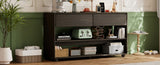 TREXM Console Table for Entryway, Vintage Entryway Table with Drawers and Shelves, Perfect Console N715P233434P
