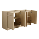 60" Freestanding Bathroom Vanity & 4 Soft-Close Cabinet Doors-BVC11160DDOK -Excluding W999P239165
