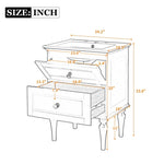 ZUN 24'' Bathroom Vanity with Ceramic Sink Combo Set, Solid Wood Frame Modern Bathroom Storage N710P195621B