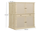 4 Door Cabinet with 1 Drawer, with 4 Adjustable Inner Shelves, Storage Cabinet W68894703