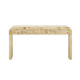 U_STYLE Modern Entryway Table with Burl Wood Veneer,Suitable for Entryway, Hallway, Living Room, N711P216235A
