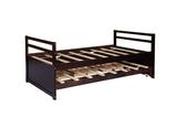 Twin Size Bed Headboard, Footboard, Trundle and Three Storage Drawers, Twin Size Pine Wood Bed W504P197165
