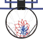 ZUN Wall-mounted basketball hoop, 45 x 29 inches shatterproof back, folding hoop, durable hoop and 99912483