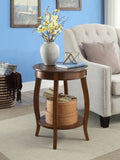 Aberta Walnut Finish Accent Table B2726P281894