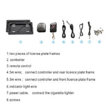 1Pcs Car Front Or Rear Electric Remote Control License Plate Holder Kit Ignitor Interface for USA 56267032