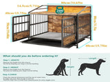 Multi-function Furniture Style Dog Crates Storage, Dog Crate Furniture Large Wooden Dog Kennel W840P291740