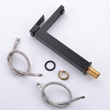 Matte Black Bathroom Faucet Single Handle Tall Vessel Sink Faucet Vanity Bathroom Faucet Basin Mixer W1932P148110