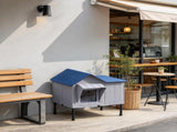 Weatherproof Heated Cat House, Outdoor Cat Shelter with Heating Pad, Elevated Base & Safe Escape 02724734