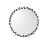 Beaded Round Wall Mirror 27"D B03599368