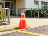 12 Pack 28" Safety Cones, PVC Orange Traffic Cones with 2 Reflective Collars, Weighted Base & 33253892