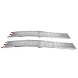2pcs Aluminum Folding ATV Ramps Silver 84340362