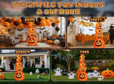 9FT Halloween Inflatable Stacked Pumpkins, Blow up 6 Pumpkins Inflatable with Built-in LED Lights 23962730