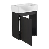 16 "Bathroom Vanity Sink Combo for Space, Modern Bathroom Vanity with Ceramic Sink, W1972P190340