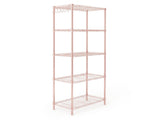 5-layer adjustable shelf with adjustable spacing, pin-type deformable structure, adjustable feet, 85764871