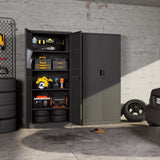 70 inches, modern kitchen storage cabinet, metal storage locker, which can be used in six layers. T3421P312335