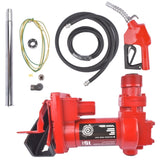 Red Fuel Transfer Pump 115V 15GPM w/ Hose & Nozzle for Gasoline Kerosene Diesel 49874897