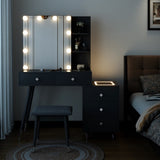 Pitted Particle Board With Triamine Coating, Solid Wood Legs With Copper Sheath Decoration, 5 78109421