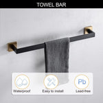 ZUN 5 Pieces Bathroom Hardware Accessories Set Towel Bar Set Wall Mounted,Stainless Steel W121963550