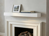 60'' Paulownia Fireplace Mantel Solid Wood Wall-Mounted & Floating Shelf for Home Decor W2640P454232