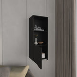 Obregon 43" Tall One-Door Wall Cabinet with Two Open Shelves, Medicine Cabinet B070P234341