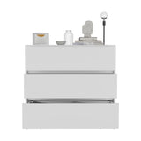 Austin Three Drawer Dresser, Pull Out Mechanism-White B07092131