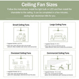 52" Solid Wood Blades Ceiling Fan With Light with Remote Control, Noiseless Reversible Motor, 6 60229797