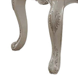 Beige and Antique White Arm Chair with Button Tufted B062P185674