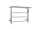 Heated Towel Rack with Top Shelf, 3-Bar Towel Wall Mounted Warmer for Bathroom with Intelligent 72517087