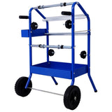 Mobile 18" Multi-Roll Masking Paper Machine with Storage Trays,BLUE W465105149
