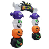 8.2 FT Cute Halloween Inflatables Pumpkin Archway Outdoor Decoration, Giant Blow up Yard Arch 37092327