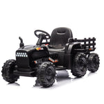 ZUN Ride on Tractor2.0 with Trailer,24V Battery Powered Electric Tractor Toy, 200w*2motor W1396P193860