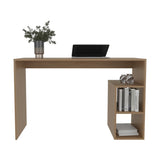 Solid 47" Wide Four Shelves Writting Desk, Home Office, Living Room, Gamer Desk Natural Oak B070P254784