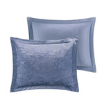 Full/Queen Velvet Comforter Set with Throw Pillow B03595988