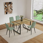 ZUN Dining Chairs Set of 4,Modern Kitchen Dining Room Chairs,Upholstered Dining Accent Chairs in linen 54027636