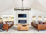 24-Light Black Gold Chandelier, 37.63" Modern Farmhouse Chandelier for Dining Room Over Table, Large 12853131